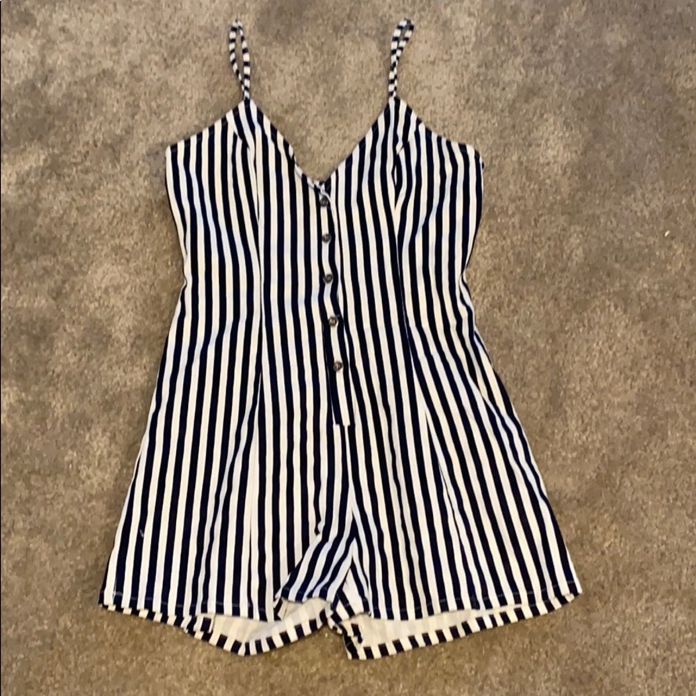 Striped romper